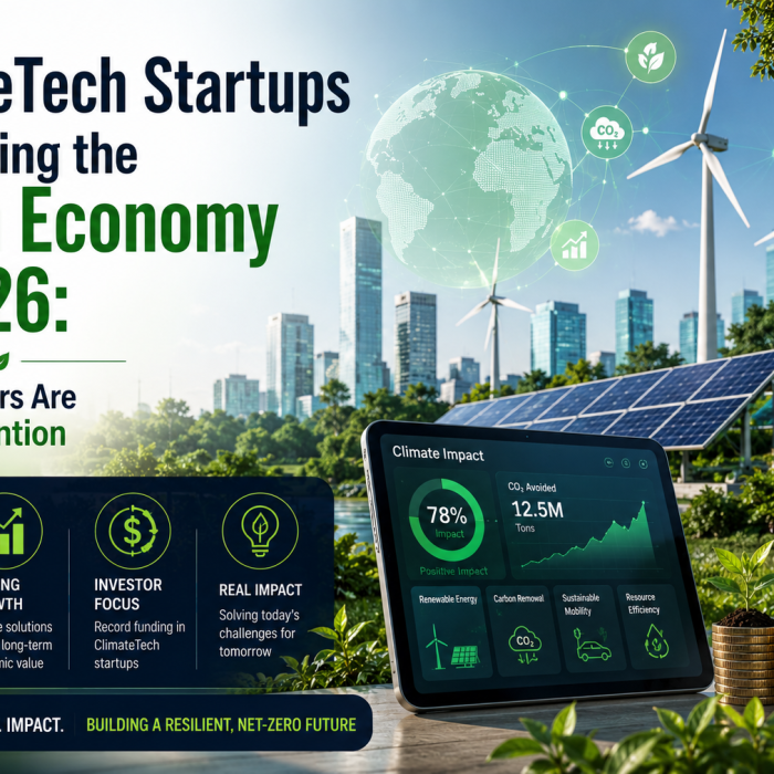 ClimateTech Startups Are Driving the Green Economy in 2026: Why Investors Are Paying Attention