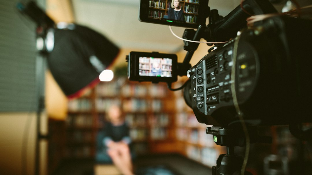 Professional video camera used for multimedia production