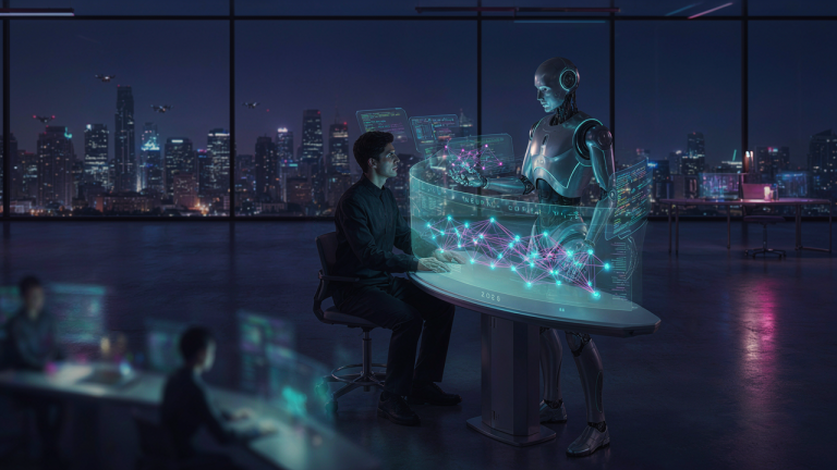 Future of AI in 2026 showing artificial intelligence security, computing infrastructure and connected digital networks
